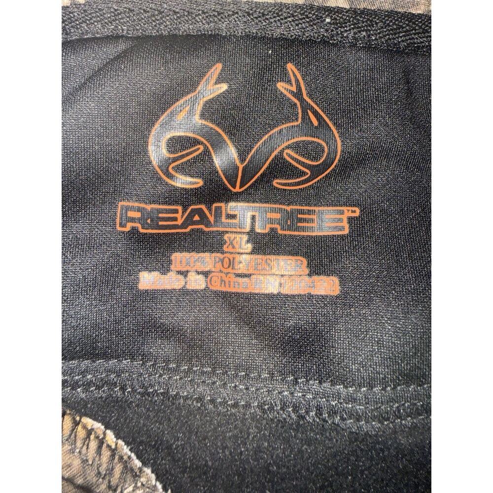 Realtree Black Men's Size XL Camo Lined Hood Logo Hoodie - Picture 3 of 9